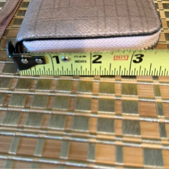 Foxer Women Leather Long Wristlet Wallet Clutch Rose Gold - Picture 14 of 14